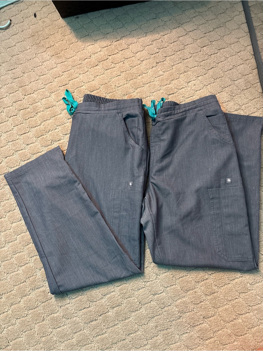 Figs Yola High Rise Pant in Graphite- set of two size M/P